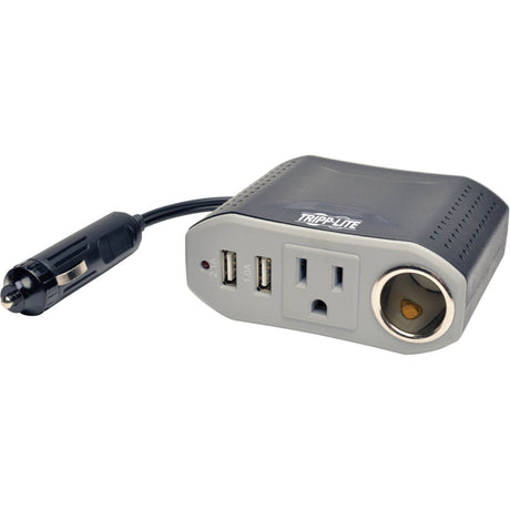 Eaton Tripp Lite Series 100W PowerVerter Ultra-Compact Car Inverter with Outlet, 12V CLA Receptacle, and 2 USB Charging Ports — PV100USB