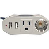 Eaton Tripp Lite Series 100W PowerVerter Ultra-Compact Car Inverter with Outlet, 12V CLA Receptacle, and 2 USB Charging Ports — PV100USB