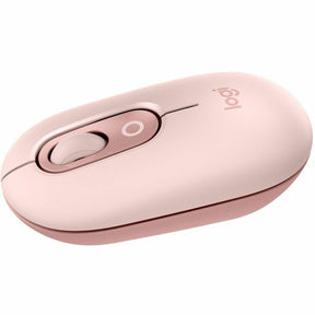 Logitech POP Mouse, Compact and Portable Wireless Bluetooth Mouse With Programmable Buttons and Quiet Clicks, Easy-Switch Between up to 3 Devices, Rose — 910-007409