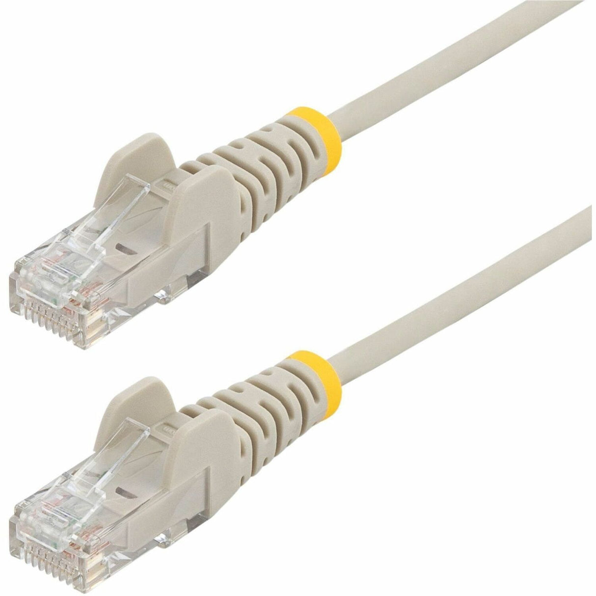 StarTech.com 50ft Gray Slim CAT6 Ethernet Cable, Slim Snagless RJ45, UTP, LSZH, 28AWG Bare Copper, Slim Network Patch Cord, Fluke Tested — N6PAT50GRS
