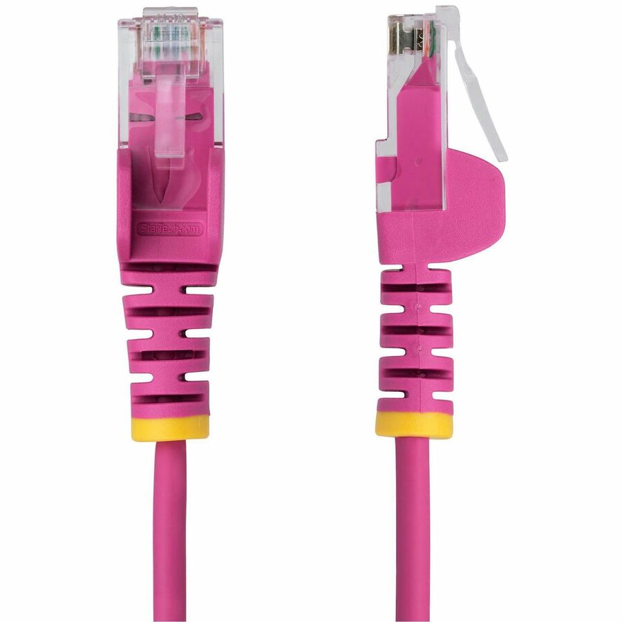 StarTech.com 50ft Pink Slim CAT6 Ethernet Cable, Slim Snagless RJ45, UTP, LSZH, 28AWG Bare Copper, Slim Network Patch Cord, Fluke Tested — N6PAT50PKS