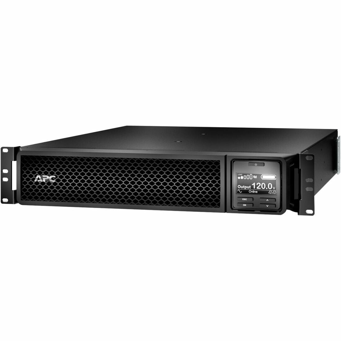 APC Smart-UPS On-Line, 3kVA, Rackmount 2U, 120V, 8x 5-20R+1x L5-30R NEMA outlets, Network Card, Extended runtime, W/ rail kit [TAA] — SRT3000RMXLA-NCUS