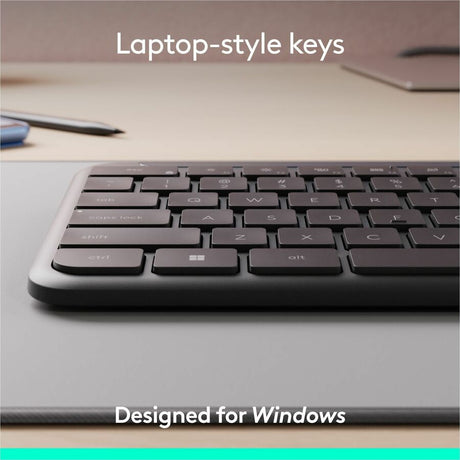 Logitech Signature Slim MK955 Combo for Business, Copilot Edition, Wireless Keyboard and Mouse, Graphite — 920-013271