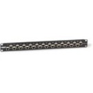 Black Box CAT6A Shielded Feed-Through Patch Panel, 24-Port, 1U — C6AFP70S-24