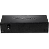 TRENDnet 5-Port Gigabit Long Range PoE+ Switch, 4 x Gigabit PoE+ Ports, 1 x Gigabit Port, 32W PoE Budget, 10Gbps Switching Capacity, Extends PoE+ 200m (656 ft), Lifetime Protection, Black, TPE-LG50