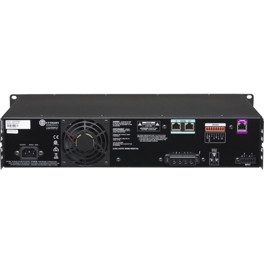 Crown CDi DriveCore CDi 2|300BL Amplifier - 600 W RMS - 2 Channel — NCDI2X300BL-U-US