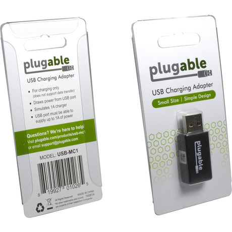 Plugable USB Data Blocker, Protect Against Juice Jacking — USB-MC1