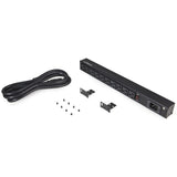 StarTech.com 10 Outlet Rack Mount Power Strip 125V/16 Amp, 1U Horizontal 19" Rackmount PDU, NEMA 5-20P Input, 10x NEMA 5-15/20R Outlets — RKPW101920