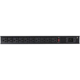 StarTech.com 10 Outlet Rack Mount Power Strip 125V/16 Amp, 1U Horizontal 19" Rackmount PDU, NEMA 5-20P Input, 10x NEMA 5-15/20R Outlets — RKPW101920