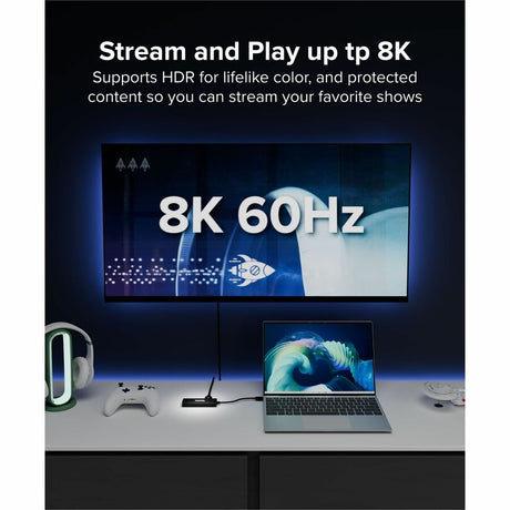 Plugable USB C to HDMI Multi Monitor Adapter - Triple 4K60 Displays - Driverless MST Hub for Windows, Chrome OS, USB-C, Thunderbolt, USB4 Laptops — USBC-MSTH3