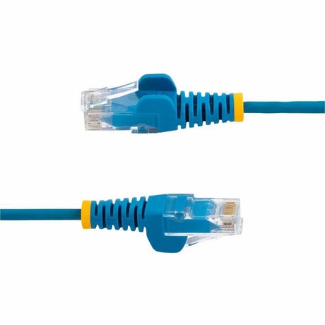 StarTech.com 15ft Blue Slim CAT6 Ethernet Cable, Snagless RJ45, UTP, LSZH, 28AWG Pure Bare Copper, Slim Network Patch Cord, Fluke Tested — N6PAT15BLS