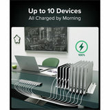 Plugable 10 Port USB C Charging Station, Up to 100W Charger for Multiple Devices with Priority Charging — PS-10CC