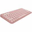 Logitech Pebble Keys 2 K380s, Multi-Device Bluetooth Wireless Keyboard with Customizable Shortcuts, Tonal Rose — 920-011777