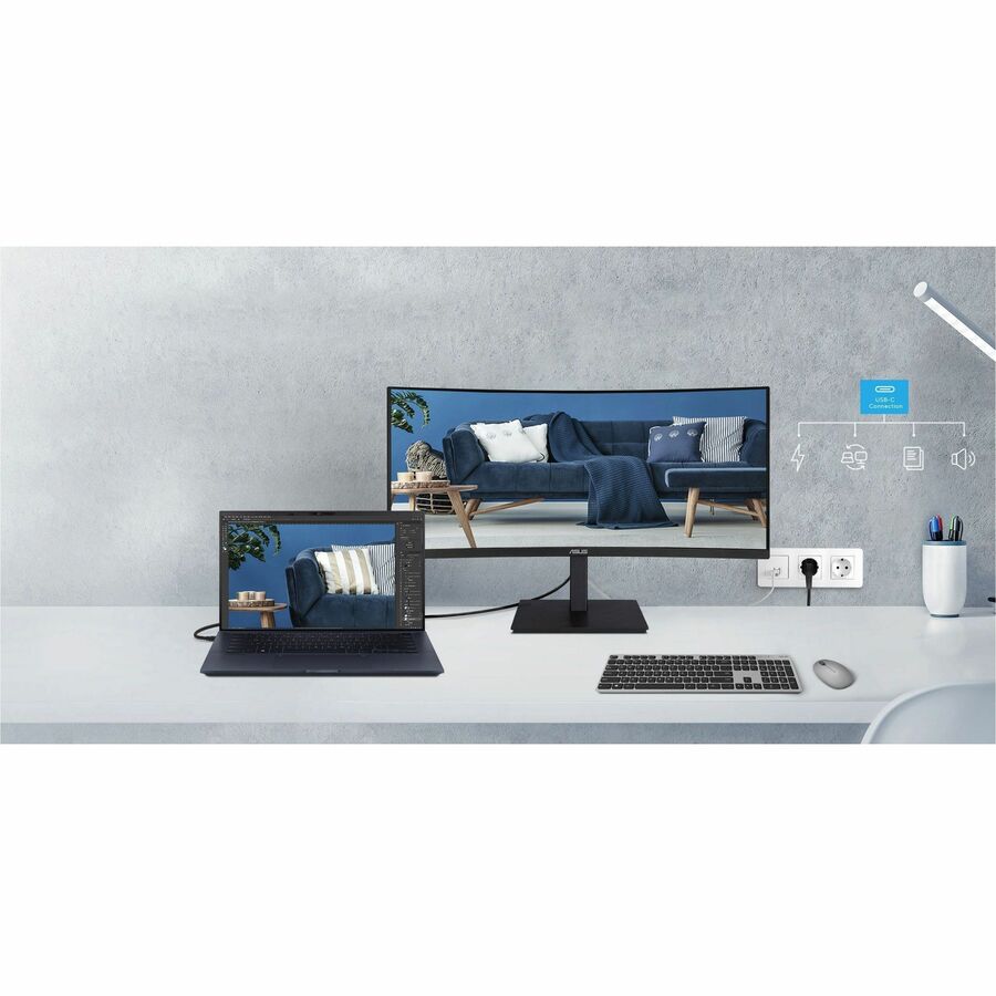 Asus VA34VCPSR 34" Class UW-QHD Curved Screen LED Monitor - 21:9 - Black — VA34VCPSR