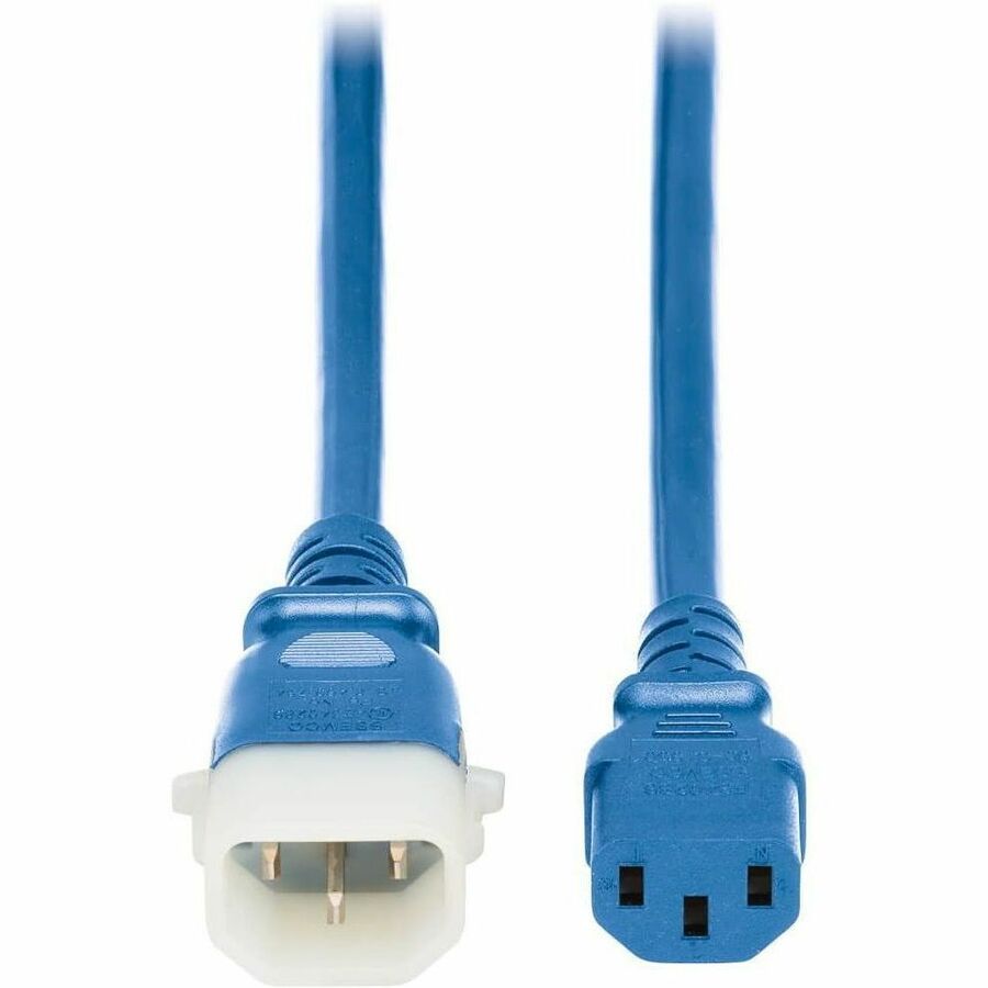 Eaton Tripp Lite Series PDU Power Cords, C13 to P-Lock C14 - Heavy-Duty, 15A, 250V, 14 AWG, 10 ft. (3.1 m), Blue, 6 Pack — P005-E10-ABL-6