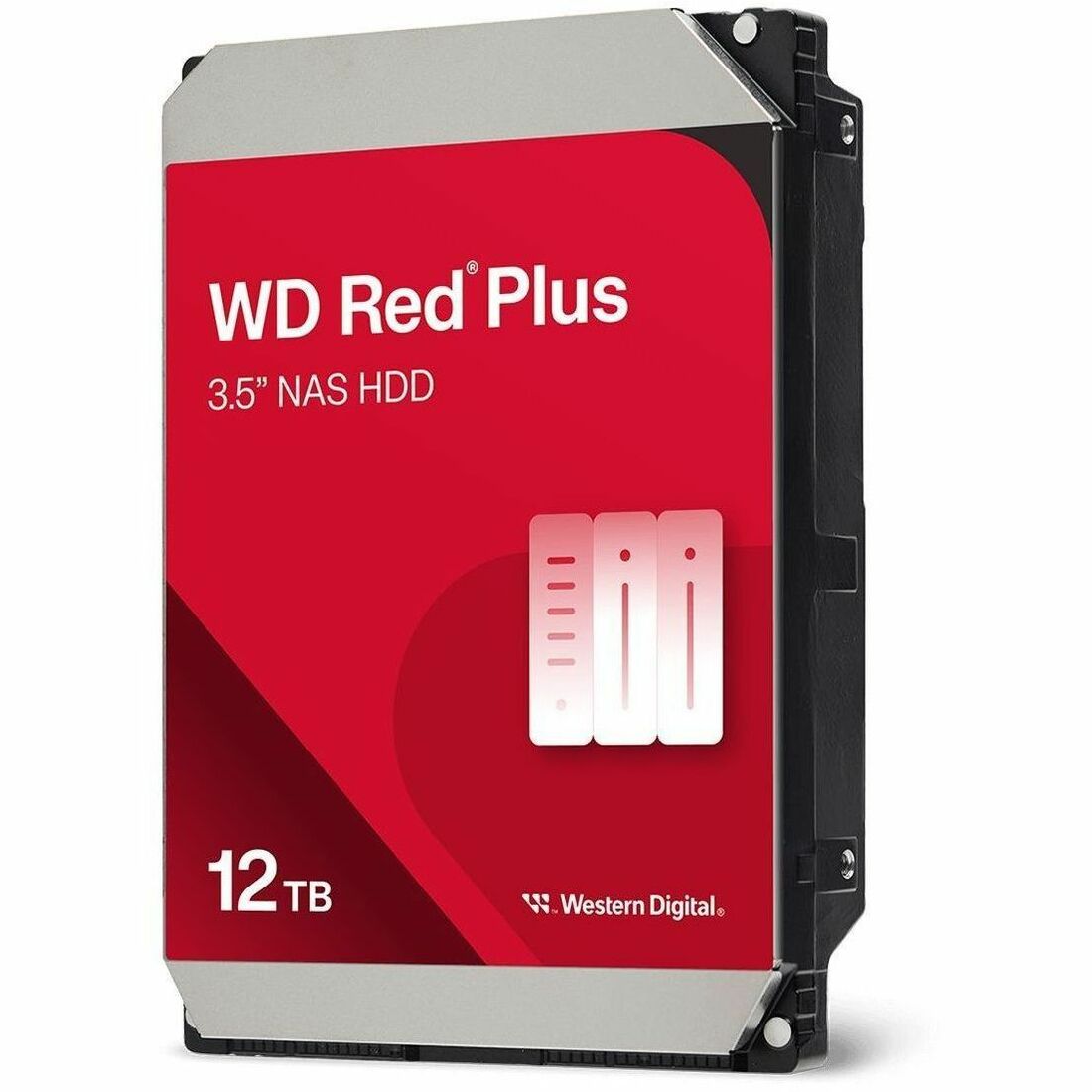 WD Red Plus WD120EFGX 12 TB Hard Drive - 3.5" Internal - SATA (SATA/600) - Conventional Magnetic Recording (CMR) Method — WD120EFGX