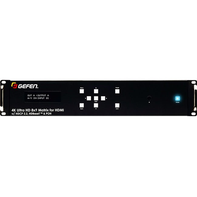 Gefen 4K Ultra HD 8x9 Matrix for HDMI w/ HDCP 2.2, HDBaseT and POH — GEFUHD89HBT2
