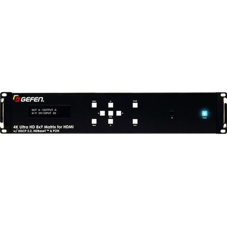 Gefen 4K Ultra HD 8x9 Matrix for HDMI w/ HDCP 2.2, HDBaseT and POH — GEFUHD89HBT2