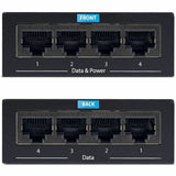 StarTech.com 4-Port Gigabit Midspan, PoE+ Injector, 802.3at & 802.3af, Wall-Mountable Power over Ethernet Midspan, TAA Compliant — POEINJ4G-US