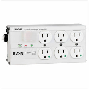 Eaton Tripp Lite Series Isobar Hospital-Grade 6-Outlet Surge Protector, 15 ft. (4.57 m) Cord, 3330 Joules, LEDs, UL 1363, Not For Patient-Care Vicinities — ISOBAR6ULTRAHG