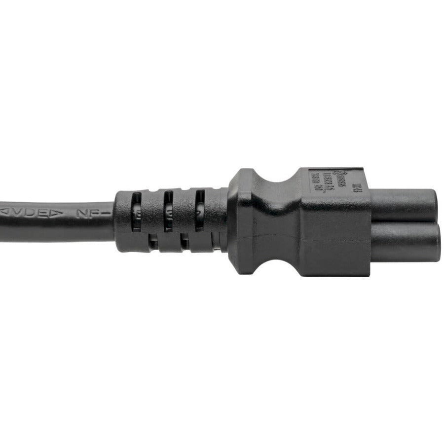 Eaton Tripp Lite Series Laptop Power Adapter Cord, C14 to C5 Adapter - 7A/125V or 2.5A/250V, 18 AWG, 6 ft. (1.83 m), Black — P014-006