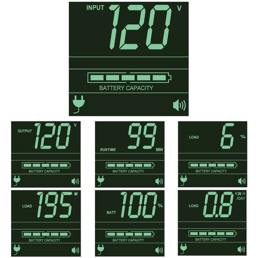 Eaton Tripp Lite Series SmartPro 120V 1kVA 800W Line-Interactive Sine Wave UPS, 2U Rack/Tower, Network Card Options, LCD, USB, DB9, 6 Outlets — SMART1000RM2U