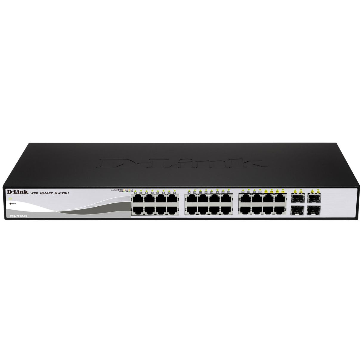 D-Link 28 Port PoE Gigabit Smart Switch Including 4 Combo SFP Ports — DGS-1210-28P
