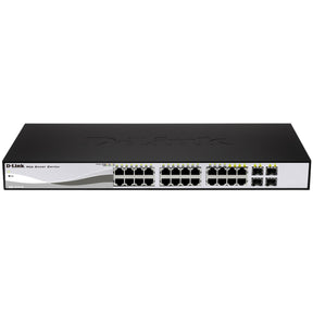 D-Link 28 Port PoE Gigabit Smart Switch Including 4 Combo SFP Ports — DGS-1210-28P