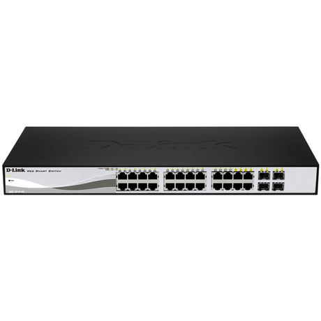 D-Link 28 Port PoE Gigabit Smart Switch Including 4 Combo SFP Ports — DGS-1210-28P