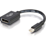C2G Mini DisplayPort to DisplayPort Adapter - 6in Mini DP t DVI Converter — 54303