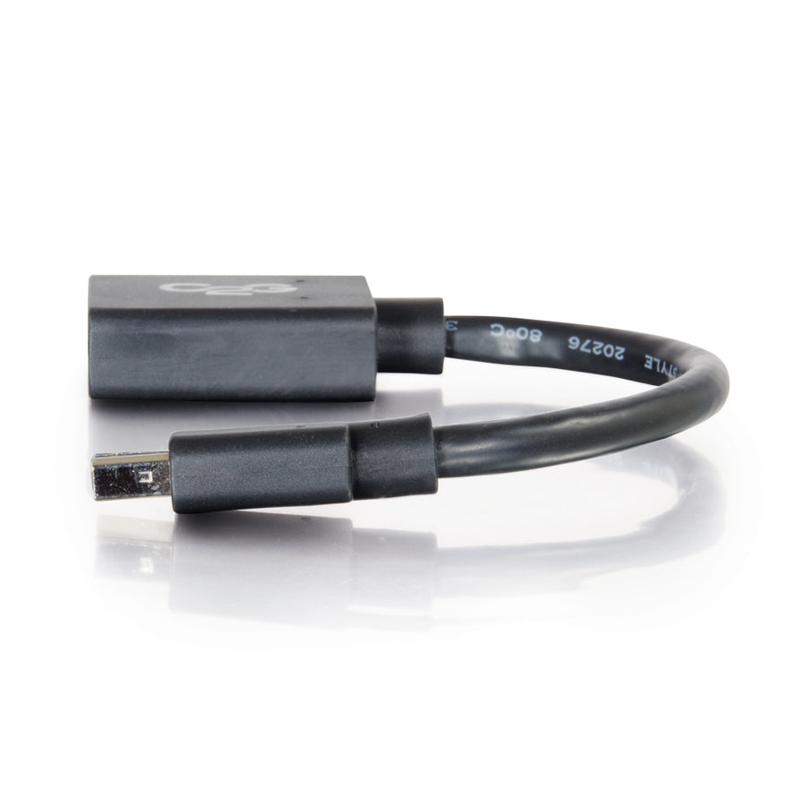 C2G Mini DisplayPort to DisplayPort Adapter - 6in Mini DP t DVI Converter — 54303