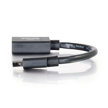 C2G Mini DisplayPort to DisplayPort Adapter - 6in Mini DP t DVI Converter — 54303