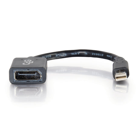 C2G Mini DisplayPort to DisplayPort Adapter - 6in Mini DP t DVI Converter — 54303