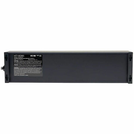 Eaton Tripp Lite Series Isobar 10-Outlet Home/Business Theater Surge Protector, 8 ft. Cord with Right-Angle Plug, 3840 Joules, LEDs, Metal Housing — HT10DBS