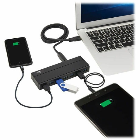 Eaton Tripp Lite Series 7-Port USB 3.x (5Gbps) Hub with 1.5A Charging — U360-007