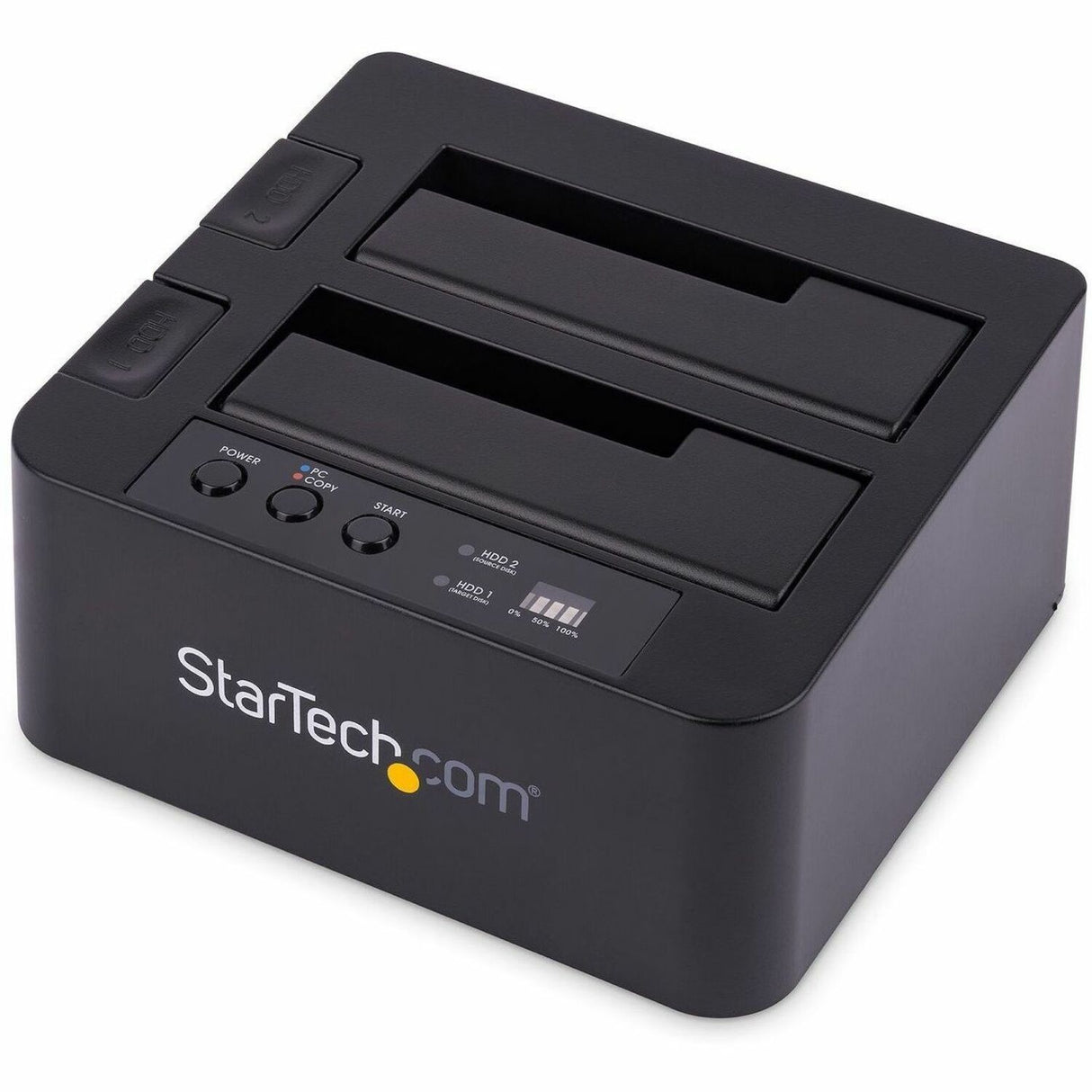 StarTech.com Dual Bay Hard Drive Duplicator Dock, Standalone HDD/SSD Cloner/Copier, USB 3.0 / eSATA to SATA III Hard Drive Cloner — SDOCK2U33RE