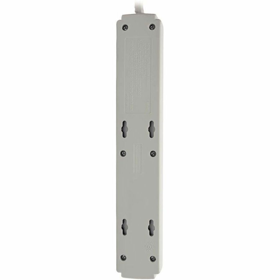 Eaton Tripp Lite Series Protect It! 6-Outlet Surge Protector, 15 ft. Cord, 790 Joules, Diagnostic LED, Light Gray Housing — TLP615