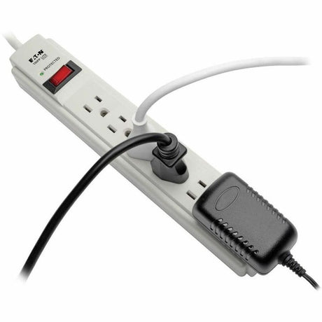 Eaton Tripp Lite Series Protect It! 6-Outlet Surge Protector, 15 ft. Cord, 790 Joules, Diagnostic LED, Light Gray Housing — TLP615