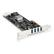 StarTech.com 4 Port PCI Express (PCIe) SuperSpeed USB 3.0 Card Adapter w/ 4 Dedicated 5Gbps Channels - UASP - SATA/LP4 Power — PEXUSB3S44V
