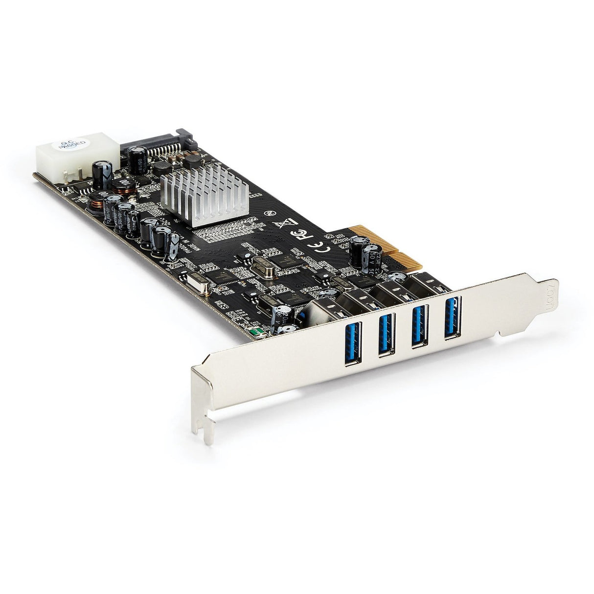 StarTech.com 4 Port PCI Express (PCIe) SuperSpeed USB 3.0 Card Adapter w/ 4 Dedicated 5Gbps Channels - UASP - SATA/LP4 Power — PEXUSB3S44V