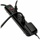 Eaton Tripp Lite Series Protect It! 7-Outlet Surge Protector, 12 ft. Cord, 1080 Joules, Diagnostic LED, Black Housing — TLP712B