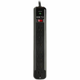 Eaton Tripp Lite Series Protect It! 7-Outlet Surge Protector, 12 ft. Cord, 1080 Joules, Diagnostic LED, Black Housing — TLP712B