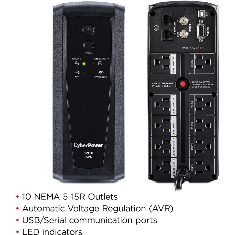 CyberPower CP1200AVR AVR UPS Systems — CP1200AVR