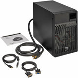 Eaton Tripp Lite Series SmartOnline 3000VA 2700W 120V Double-Conversion UPS - 5 Outlets, Extended Run, Network Card Option, LCD, USB, DB9, Tower — SU3000XLCD