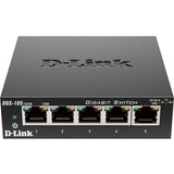 D-Link DGS-105 5 Port Gigabit Unmanaged Metal Desktop Switch — DGS-105