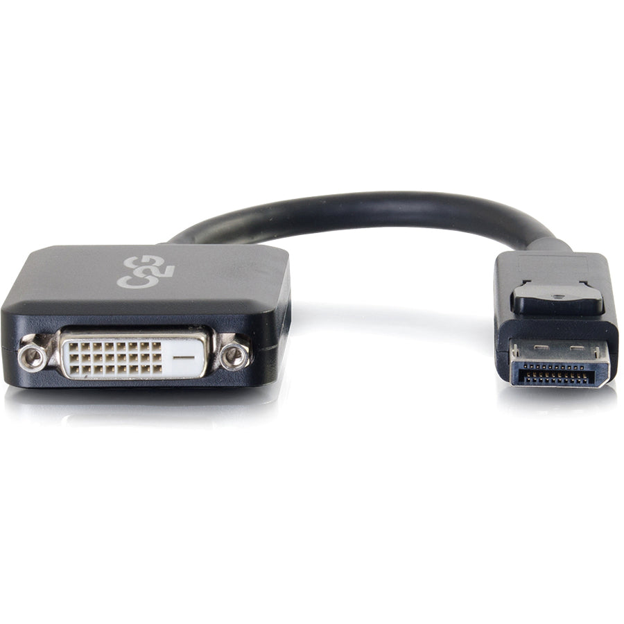 C2G 8in DisplayPort to DVI-D (Single-Link) Adapter Converter - M/F — 54321