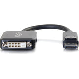 C2G 8in DisplayPort to DVI-D (Single-Link) Adapter Converter - M/F — 54321