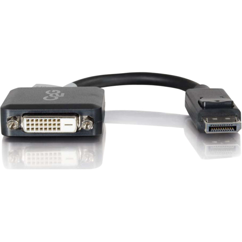 C2G 8in DisplayPort to DVI-D (Single-Link) Adapter Converter - M/F — 54321