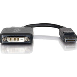 C2G 8in DisplayPort to DVI-D (Single-Link) Adapter Converter - M/F — 54321