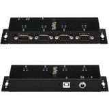 StarTech.com USB to Serial Adapter Hub? 4 Port? Industrial? Wall Mount? Din Rail? COM Port Retention â&acirc;?�" FTDI USB Serial — ICUSB2324I